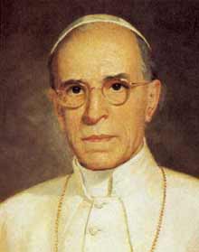 Znalezione obrazy dla zapytania papież pius XII