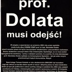 Plakat Prof. Dolata musi odejść (572x800)